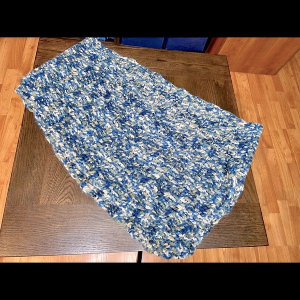 Handmade Crochet Scarves Scarf Long Wrap Large Scarf Multi Colour Winter Fall - Picture 5 of 10